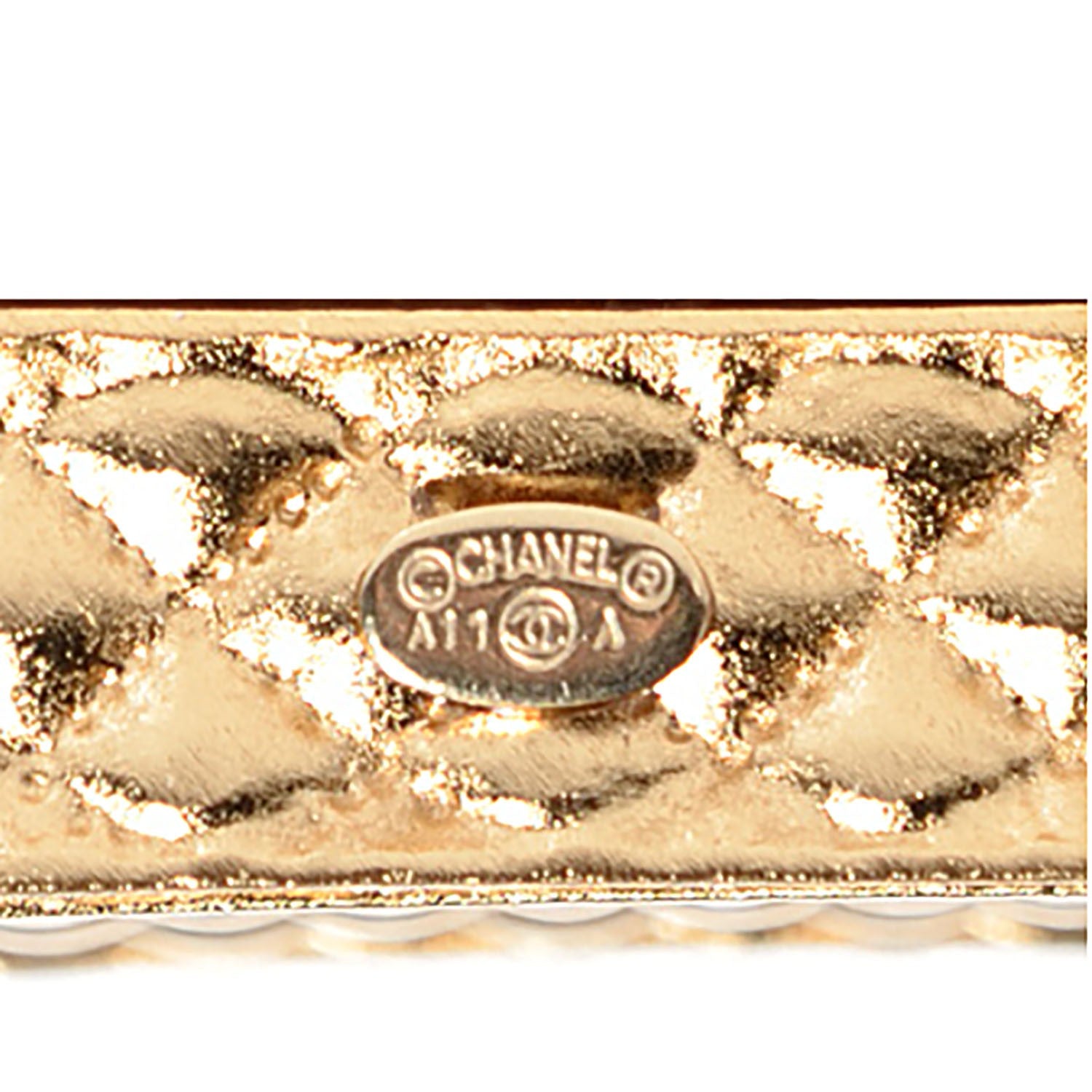 Chanel Quilted Flap Keychain Gold 4 of 5