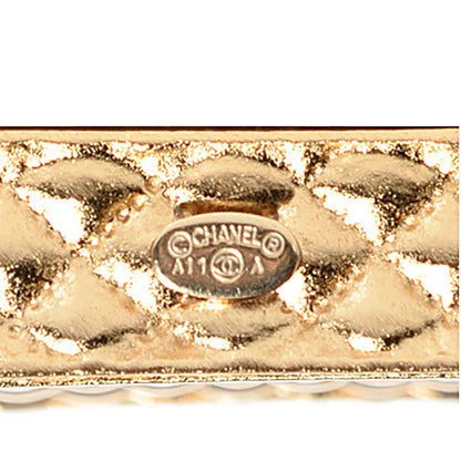 Chanel Quilted Flap Keychain Gold 4 of 5