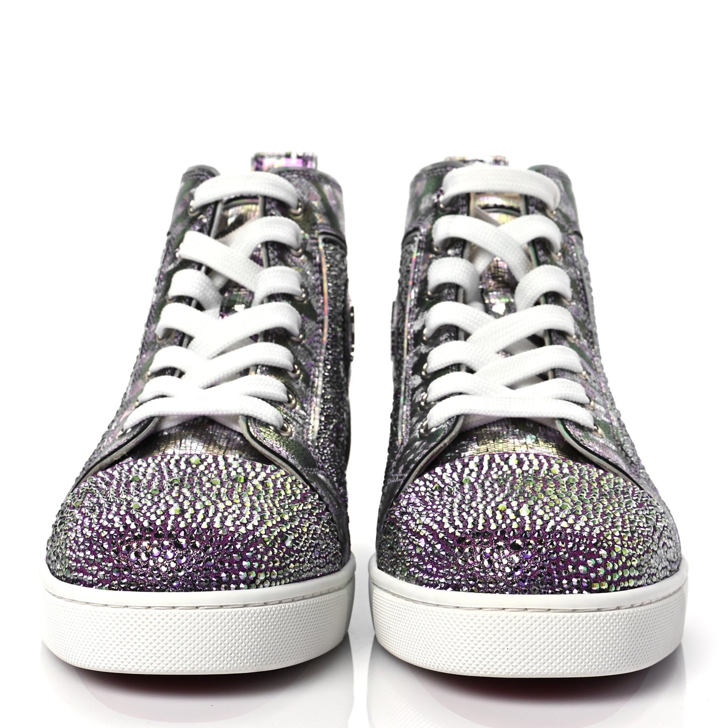 Veau Velours Strass Womens Louis Flat Sneakers 39 Renaissance