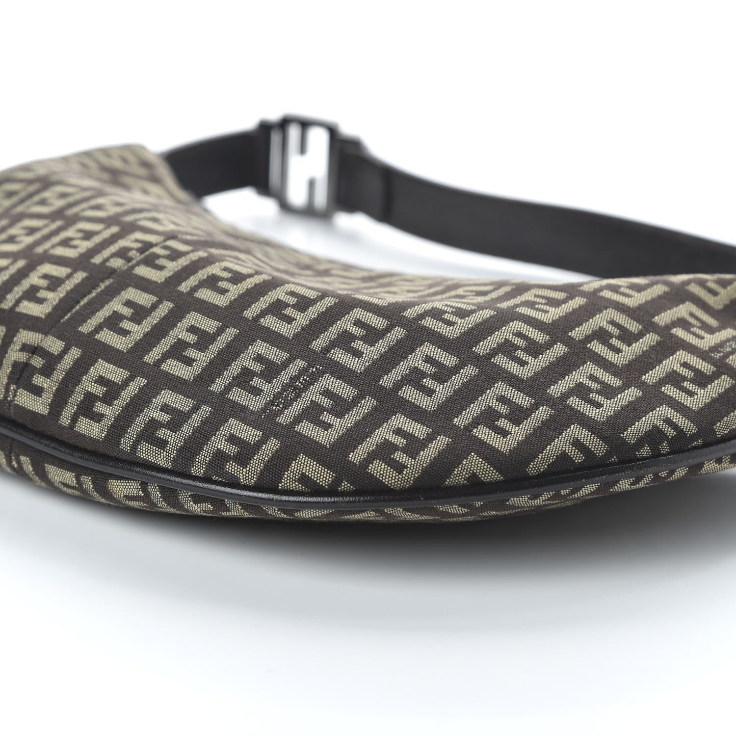 Fendi Zucchino Vitello Hobo Testa di Moro Beige 7 of 9
