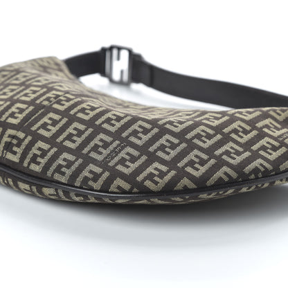 Fendi Zucchino Vitello Hobo Testa di Moro Beige 7 of 9