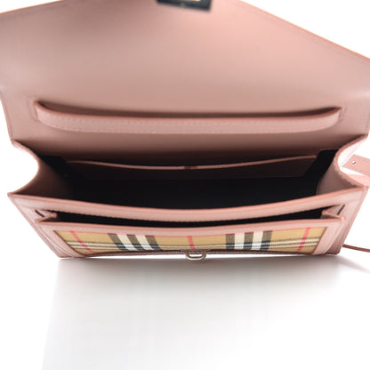 Burberry Grainy Calfskin Vintage Check Small Macken Crossbody Bag Ash Rose 5 of 10