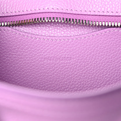 Balenciaga Grained Calfskin Neo Classic Silver Hardware Mini City Lilac 6 of 8