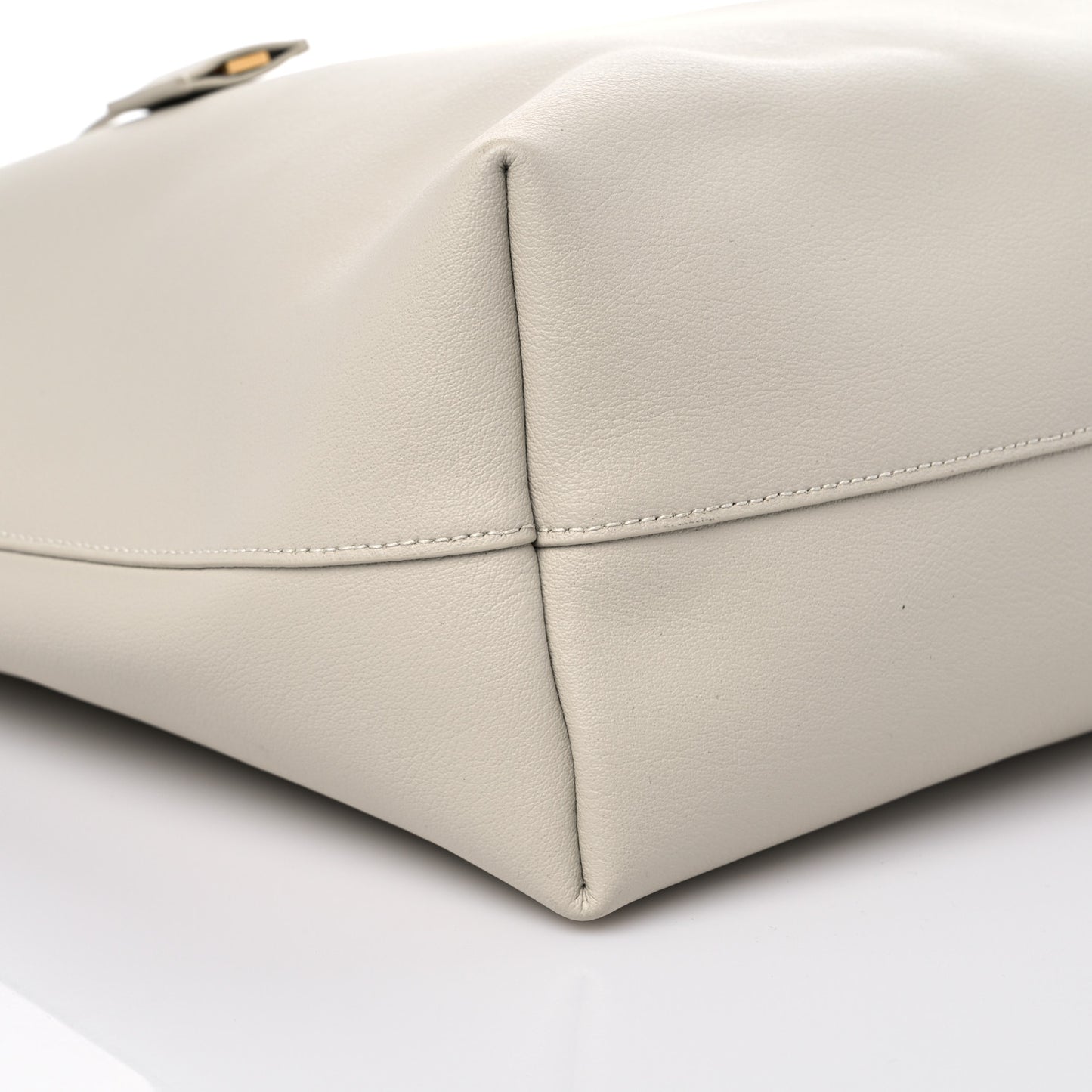 Calfskin Large Shopping Tote Porcellana