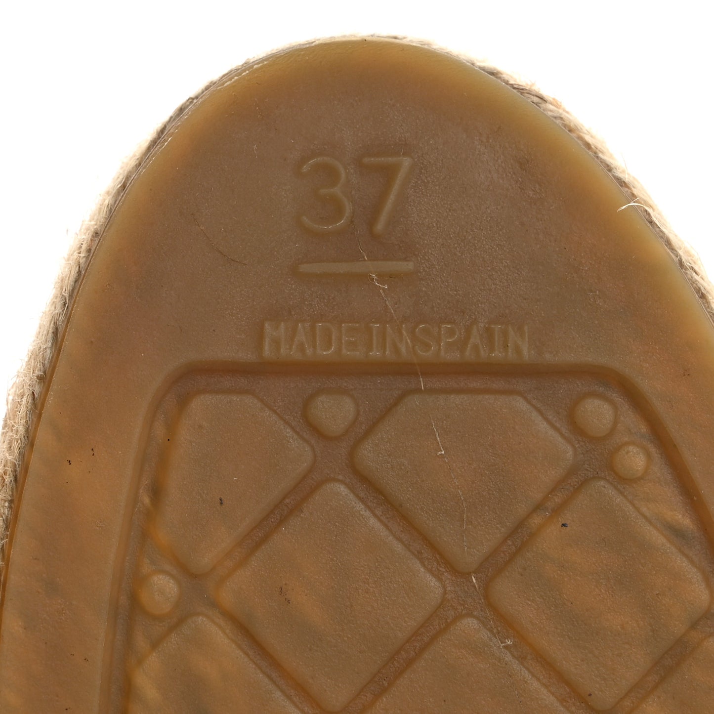 Lambskin CC Espadrilles 37 Black