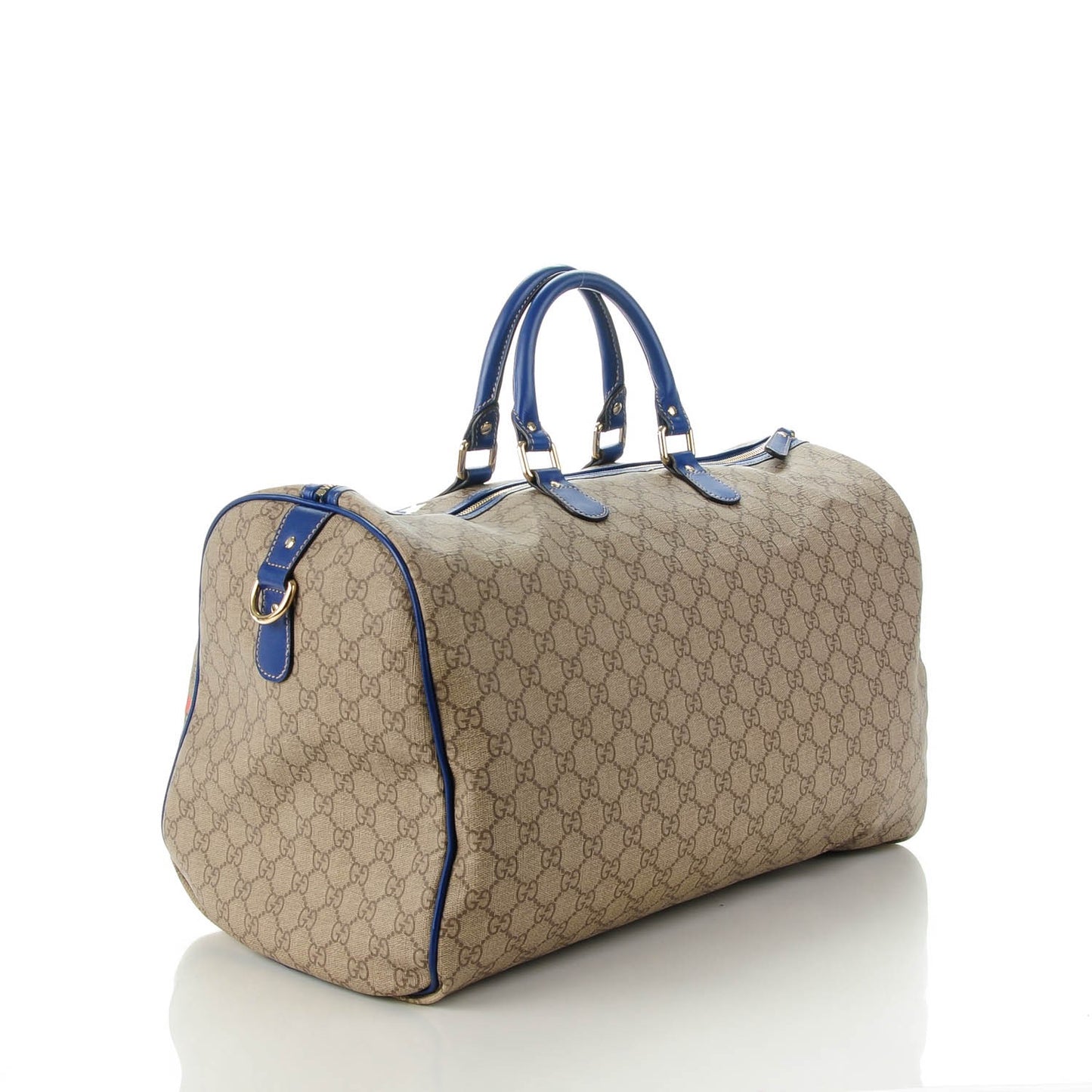 GG Plus Monogram Large Boston USA Flag Unicef Duffle Blue