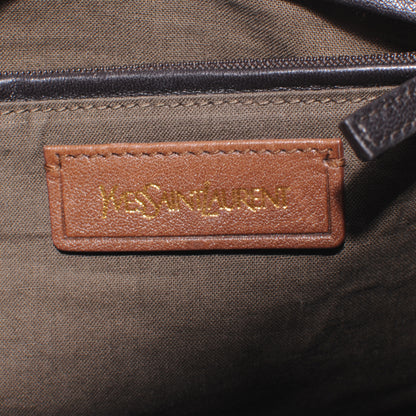 Saint Laurent Leather Sac Dandy Brown 6 of 7