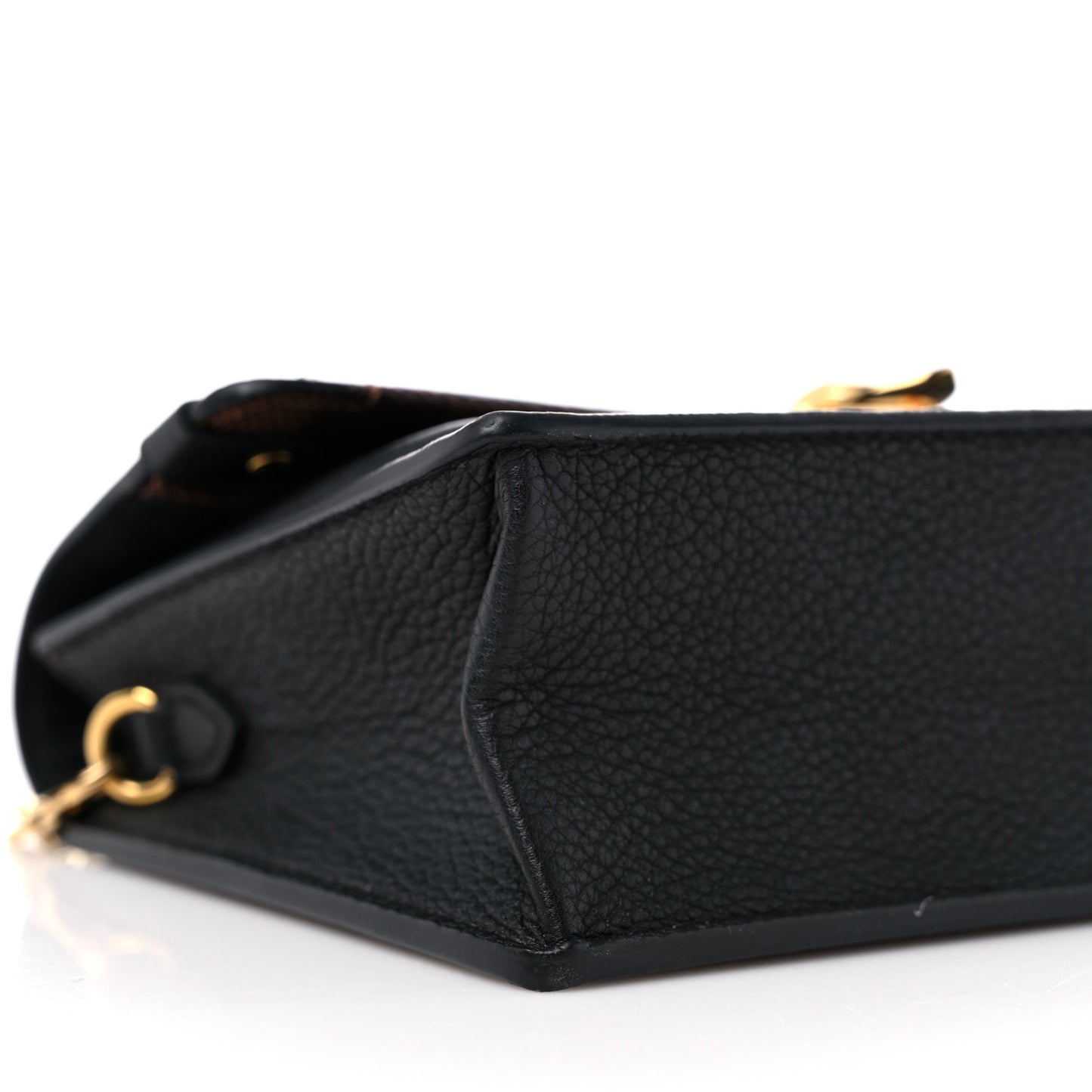 Damier Ebene Vavin Chain Wallet Black