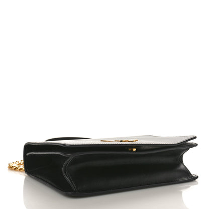 Prada Saffiano Soft Calfskin Chain Crossbody Bag Black 4 of 8