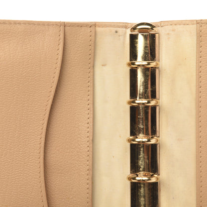 Chanel Goatskin Small Ring Agenda Planner Beige 7 of 9