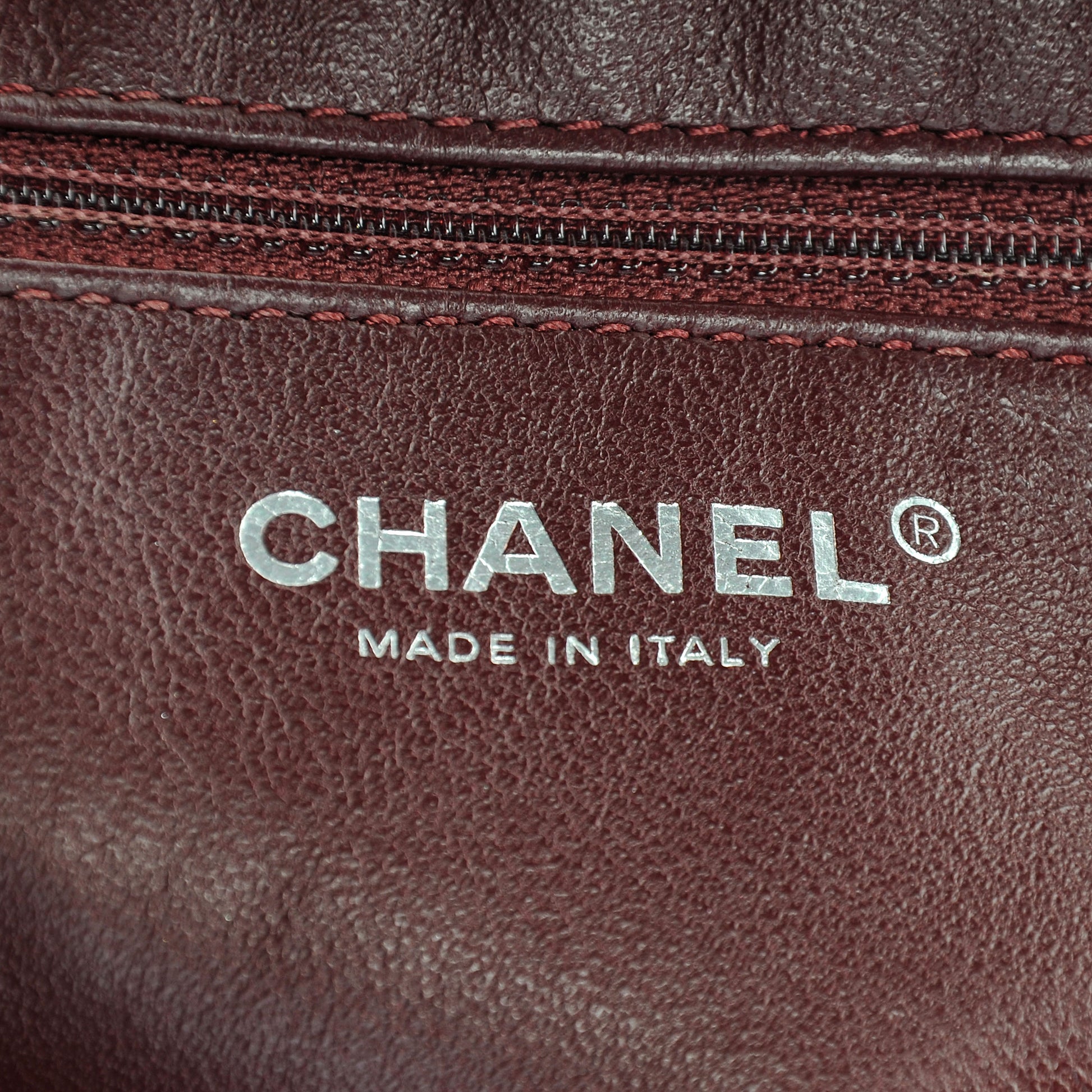 Chanel Lambskin CC Accordion Flap Navy 6 of 7