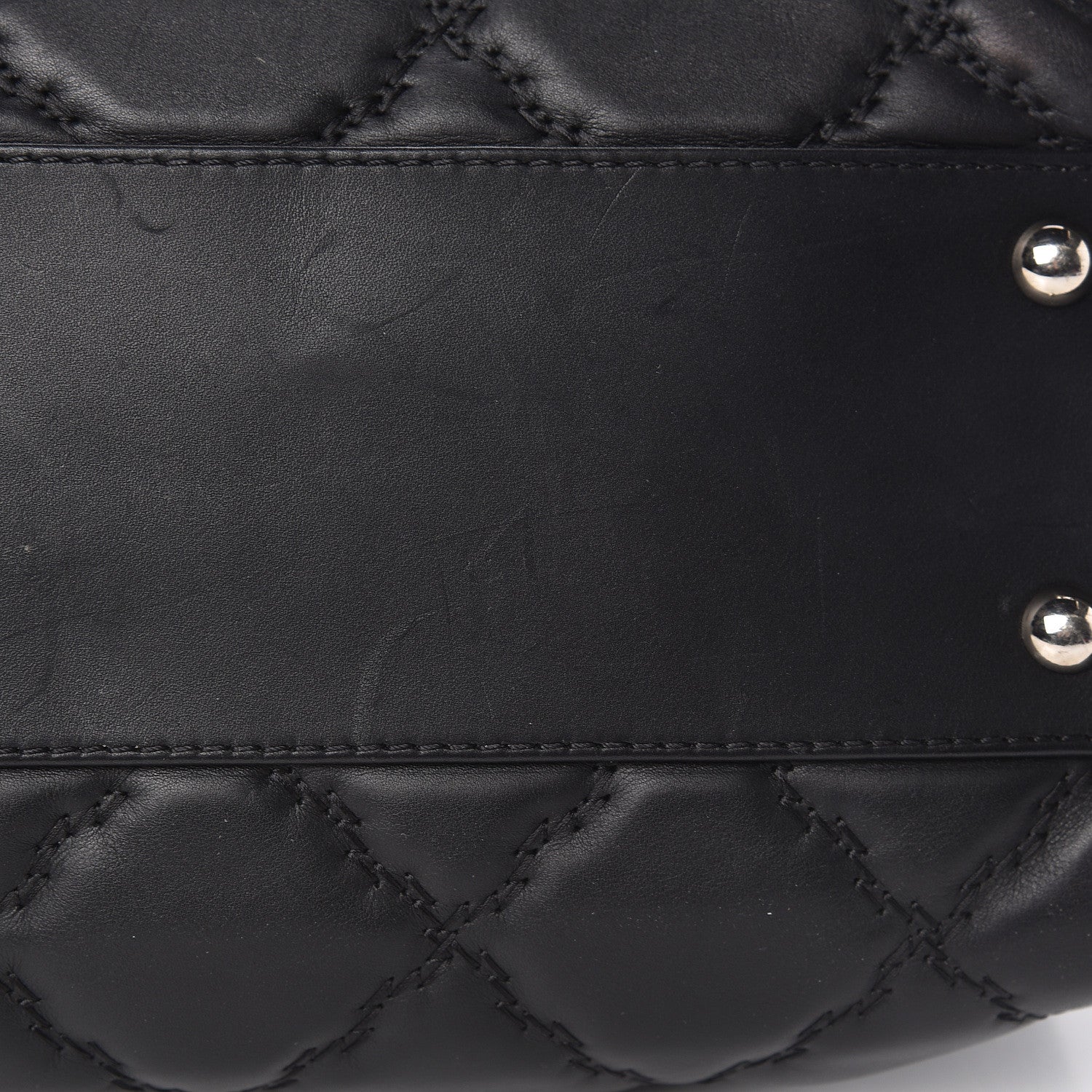 Chanel Calfskin Double Stitch Large Hamptons Flap Bag Black 12 of 13
