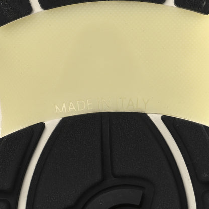 Chanel Fabric Laminated Calfskin Stretch CC Sneakers 35 White Silver 8 of 12