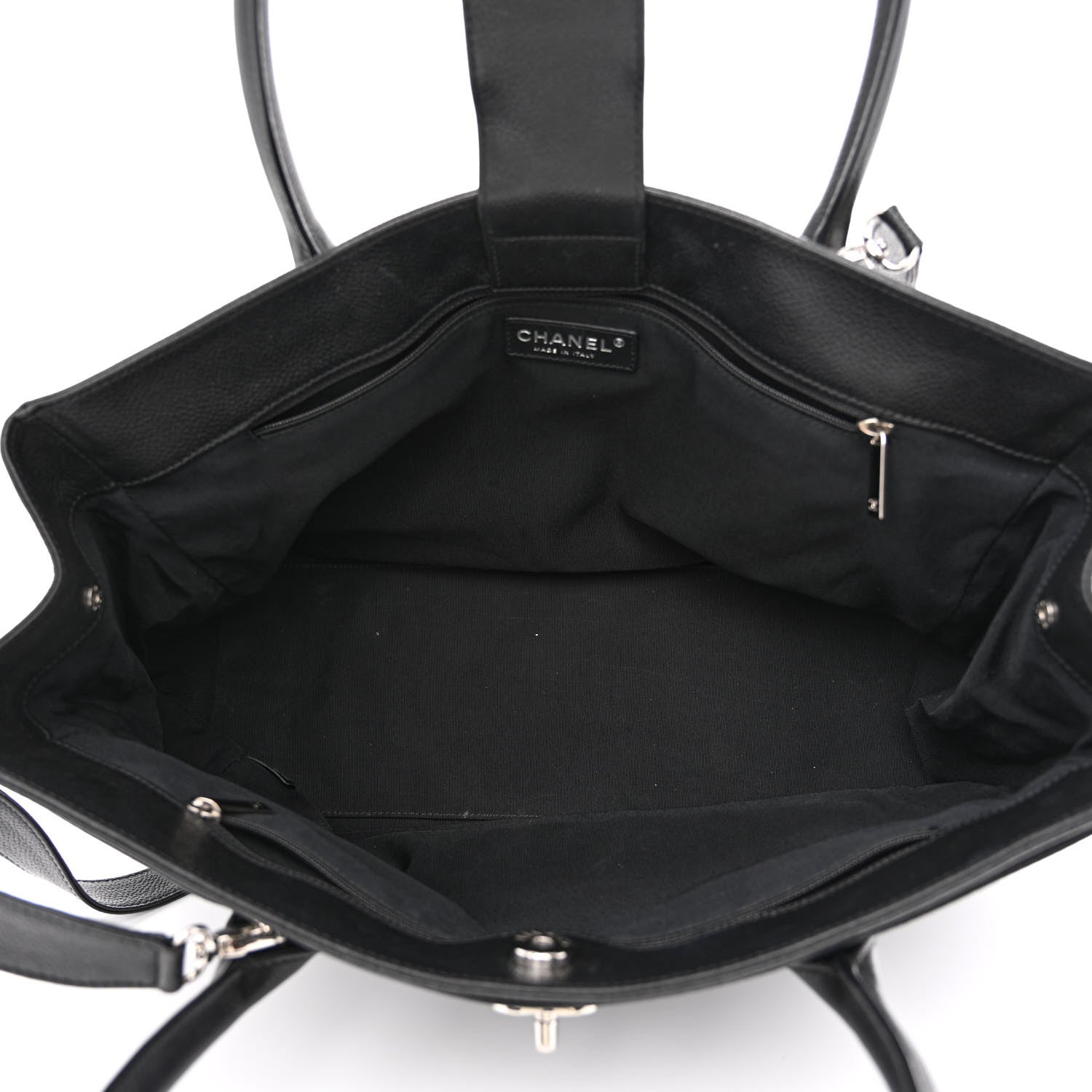 Chanel Calfskin Cerf Executive Shopper Tote Black 4 of 10