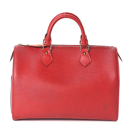 Louis Vuitton Epi Speedy 30 Castillan Red 1 of 8