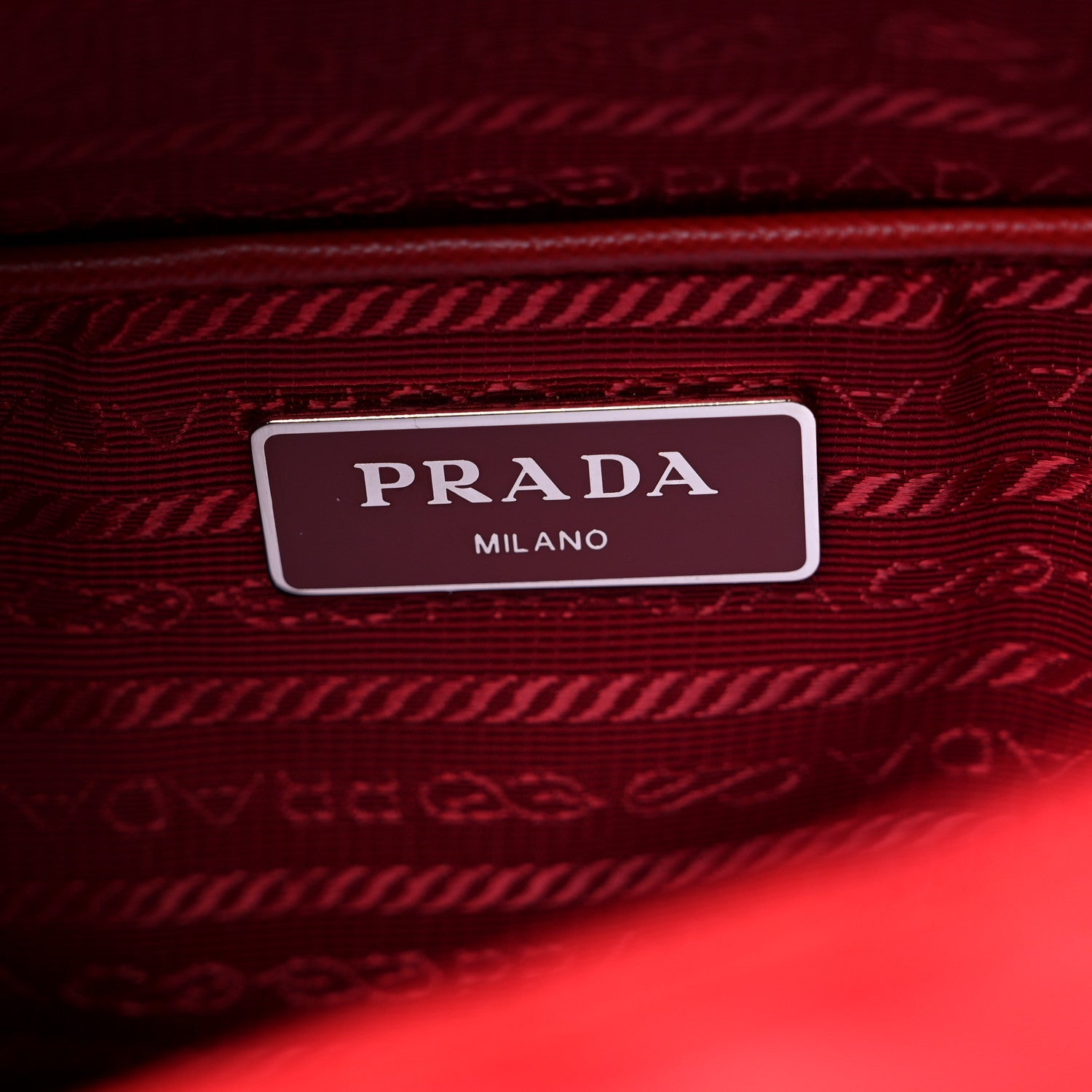 Prada Tessuto Nylon Saffiano Messenger Bag Rosso 5 of 12