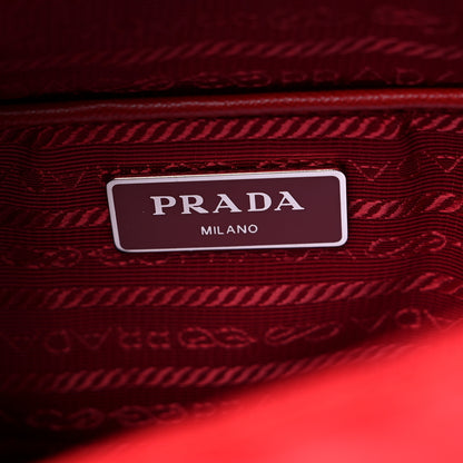 Prada Tessuto Nylon Saffiano Messenger Bag Rosso 5 of 12