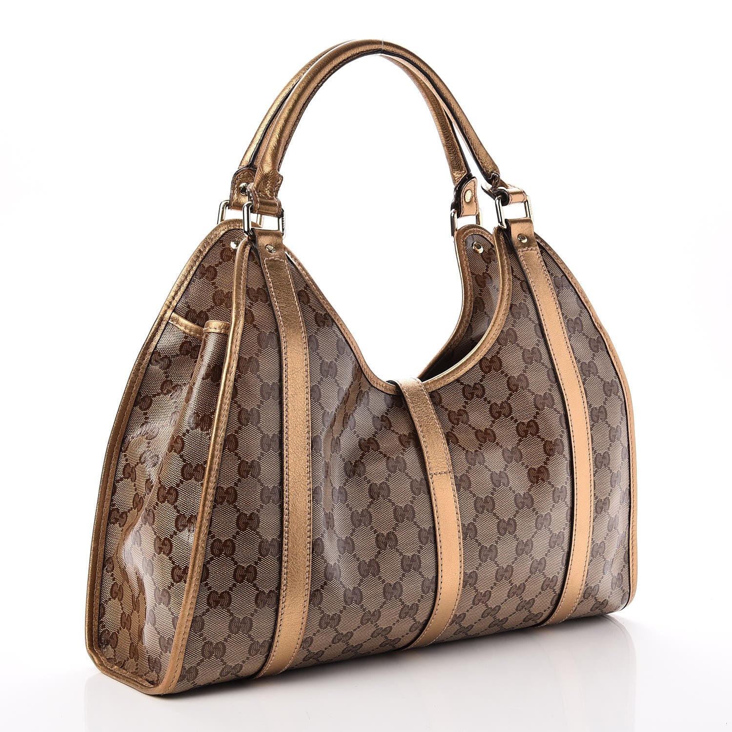 Gucci Crystal Monogram Medium Joy Shoulder Bag Bronze 3 of 7