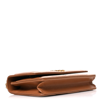 Chanel Lambskin Quilted Chanel 19 Wallet On Chain WOC Brown 4 of 11
