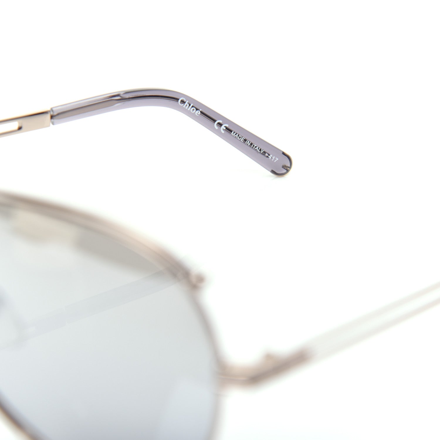 Chloe Metal Aviator Sunglasses CE121S Gold 5 of 8