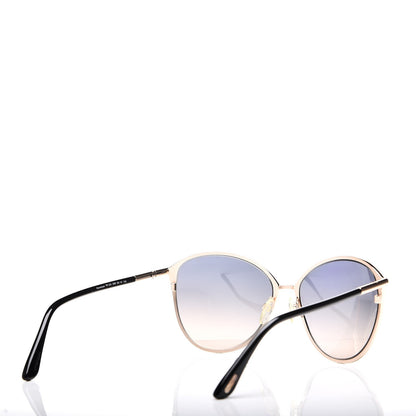 Tom Ford Penelope Vintage Round Sunglasses TF320 Black 4 of 7