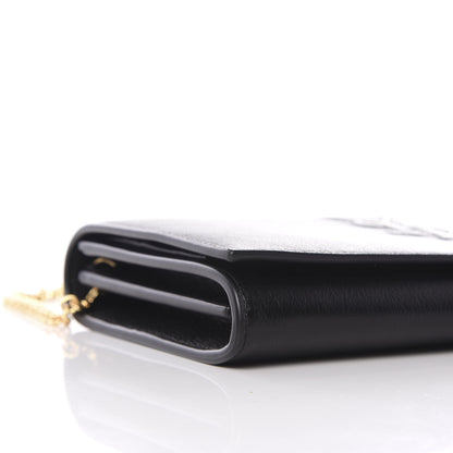 Saint Laurent Calfskin Monogram Belle de Jour Chain Clutch Black 7 of 10
