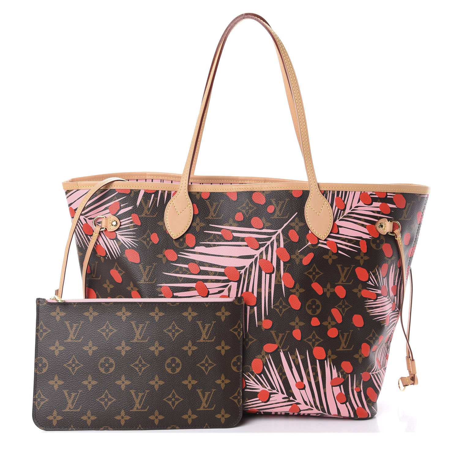 Louis Vuitton Monogram Jungle Dots Neo Neverfull MM Sugar Pink Poppy 1 of 9
