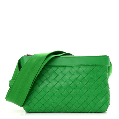 Bottega Veneta Nappa Intrecciato Duo Shoulder Bag Parakeet 1 of 11