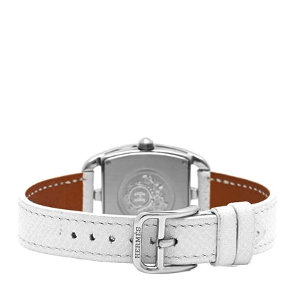 Hermes Stainless Steel Epsom 26mm Cape Cod Tonneau Quartz Watch Blanc 3 of 5