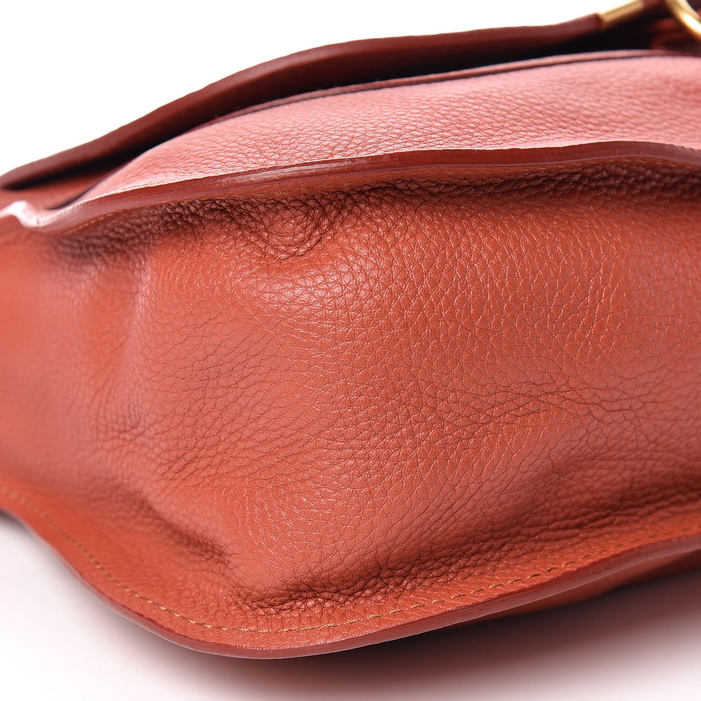 Calfskin Medium Marcie Satchel Red Bush