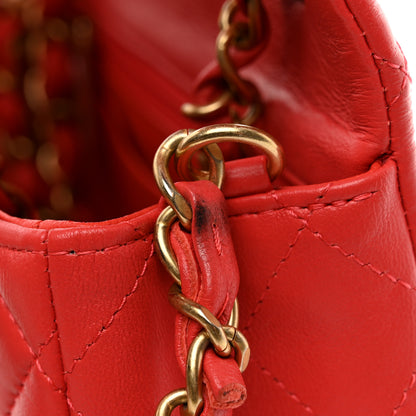 Chanel Lambskin Quilted Mini Rectangular Flap Red 12 of 12