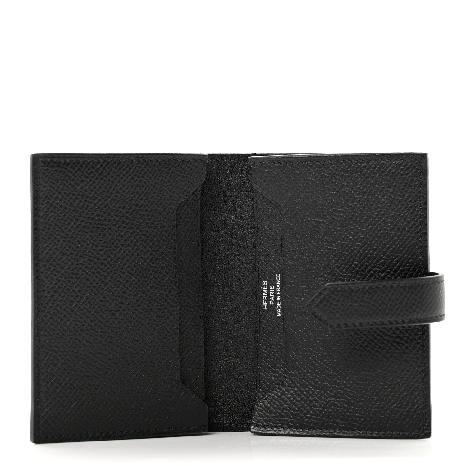 Hermes Epsom Bearn Card Holder Wallet Black 5 of 7