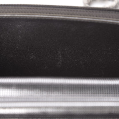 Chanel Metallic Calfskin Quilted Pixel Effect Wallet on Chain WOC Silver 7 of 13