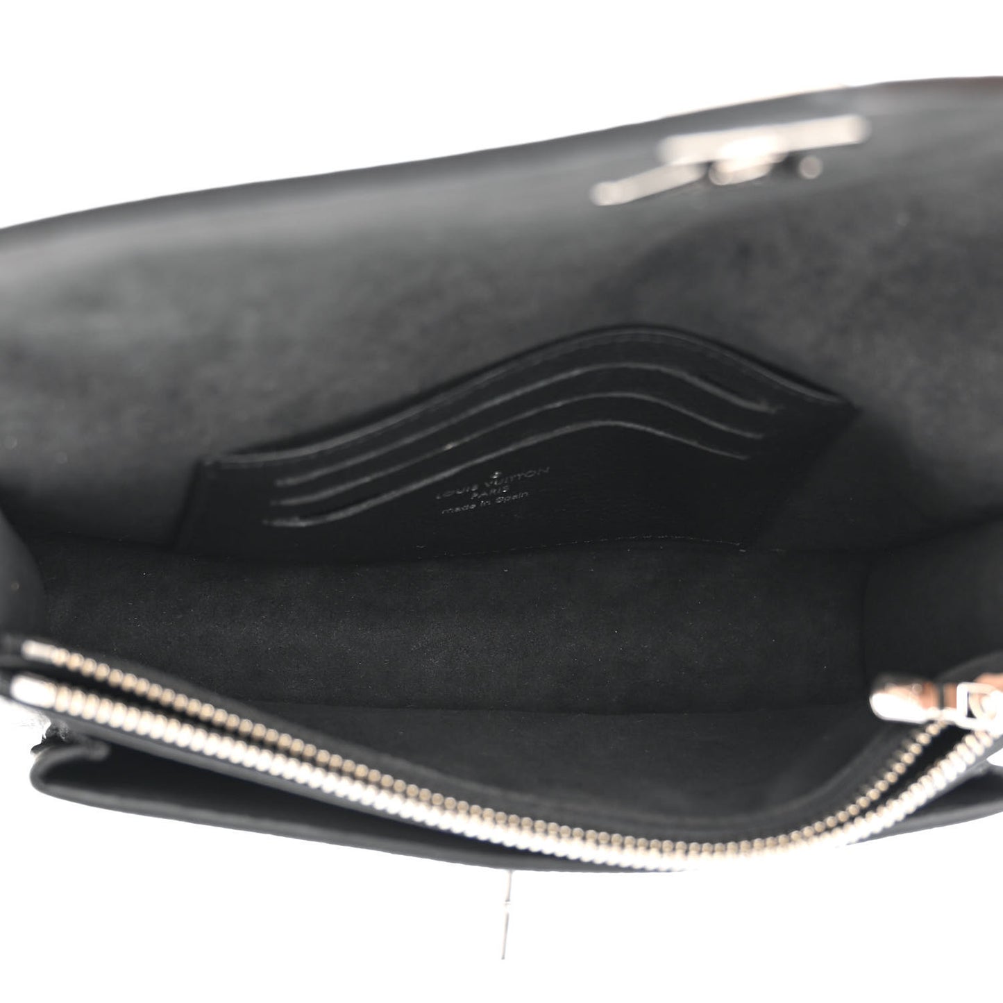 Soft Calfskin My Lockme Chain Pochette Black