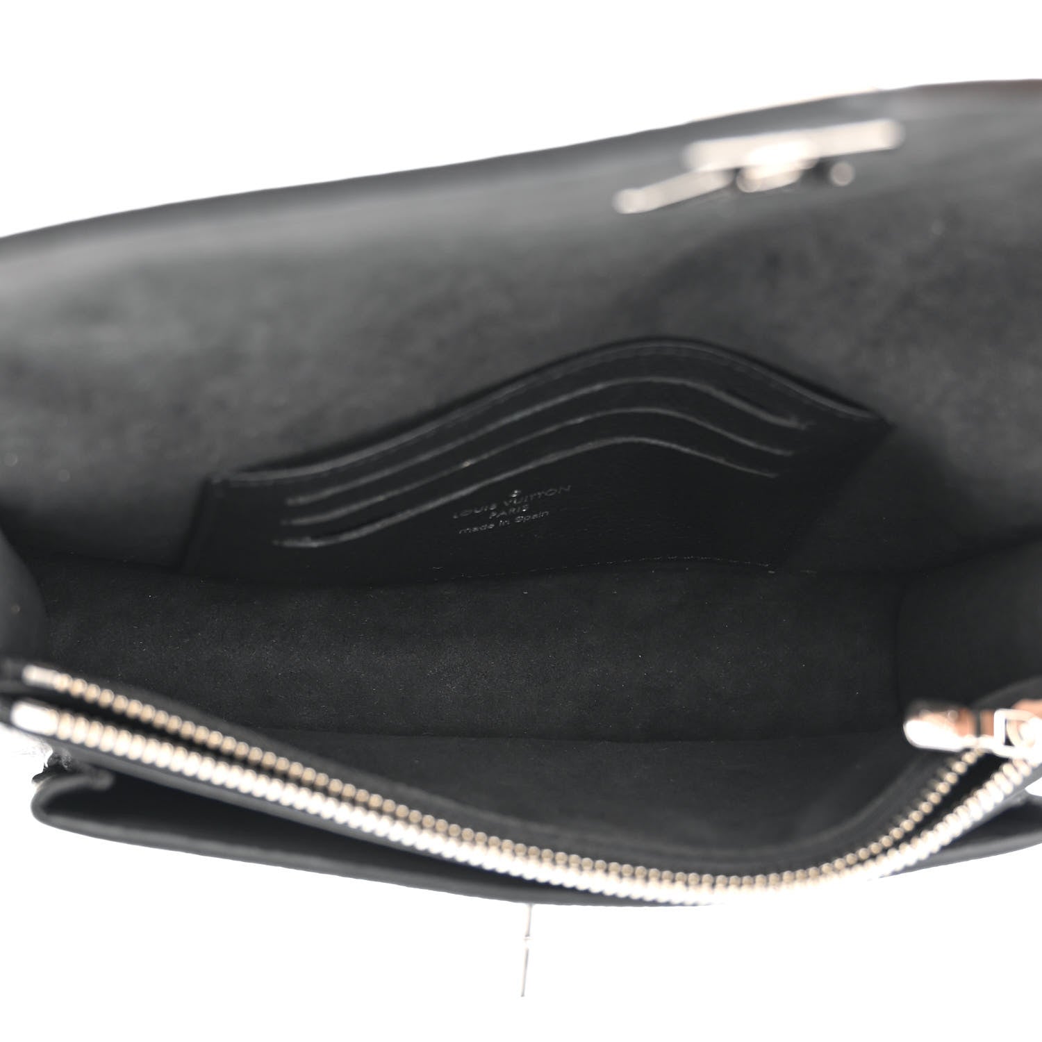 Louis Vuitton Soft Calfskin My Lockme Chain Pochette Black 5 of 13