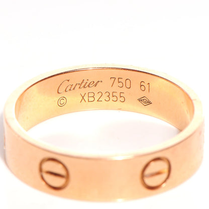 Cartier 18k Pink Gold 5.5 mm Love Ring Size 61 9.5 4 of 4