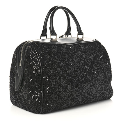 Louis Vuitton Sequin Monogram Sunshine Express Speedy Black 3 of 10
