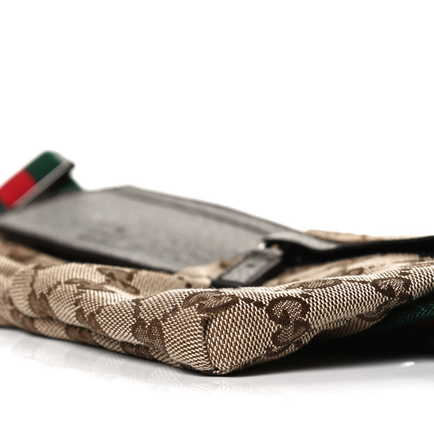 Gucci GG Monogram Web Double Pocket Belt Bag Dark Brown 10 of 10