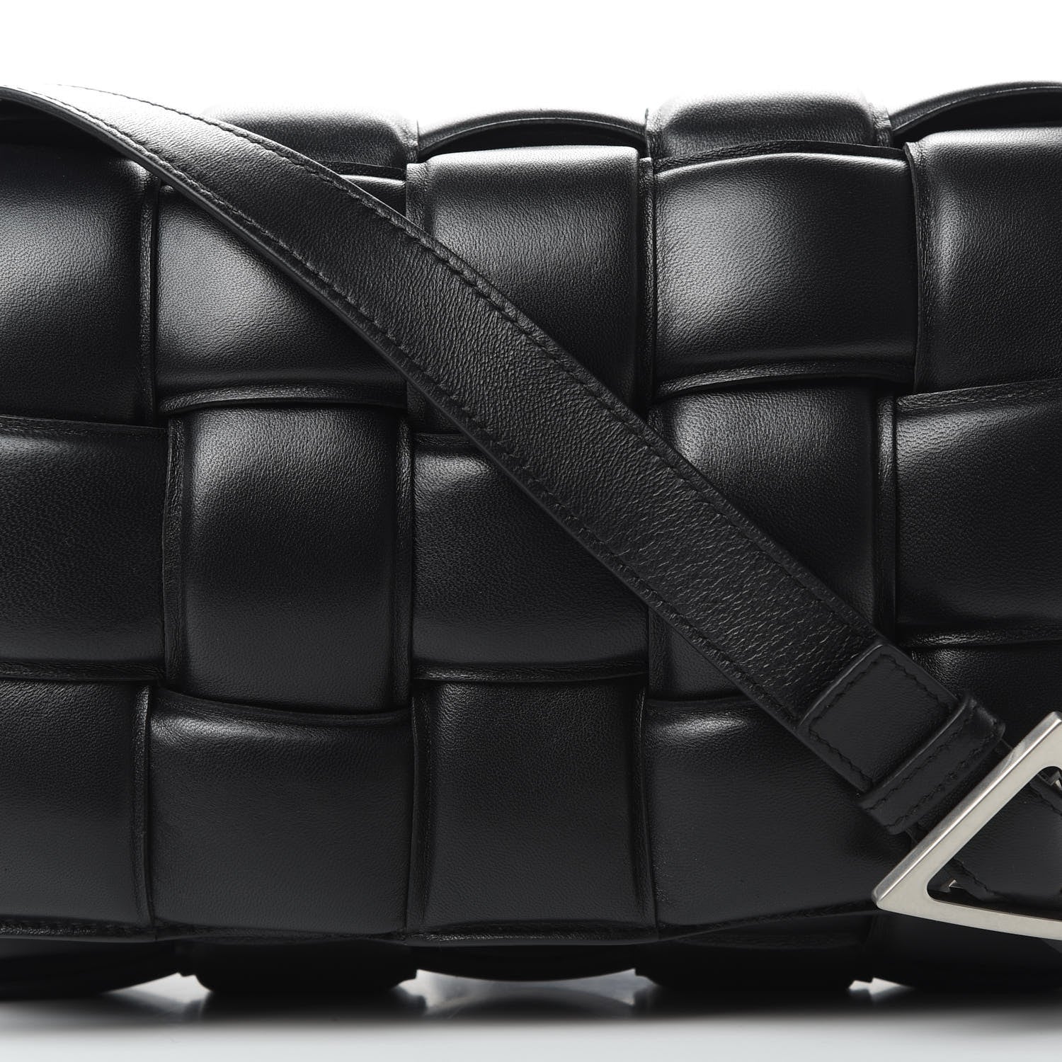 Bottega Veneta Nappa Maxi Intreccio Padded Cassette Crossbody Bag Black 7 of 10