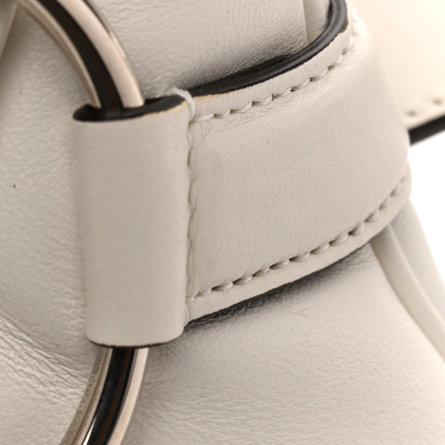 Gucci Nappa Vertical Matelasse Small Maxi Horsebit Chain Shoulder Bag Great White 13 of 13