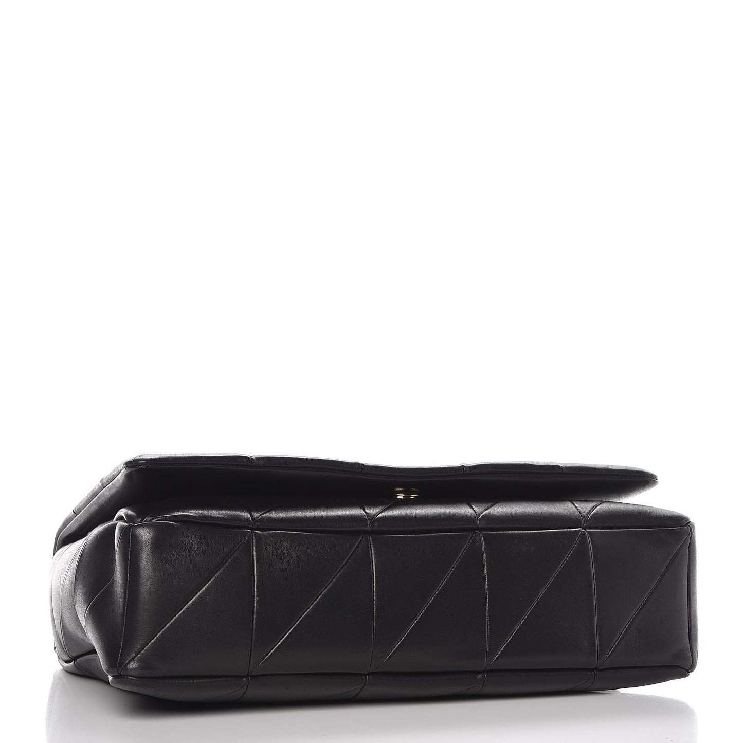 Lambskin Patchwork Monogram Large Jamie Black
