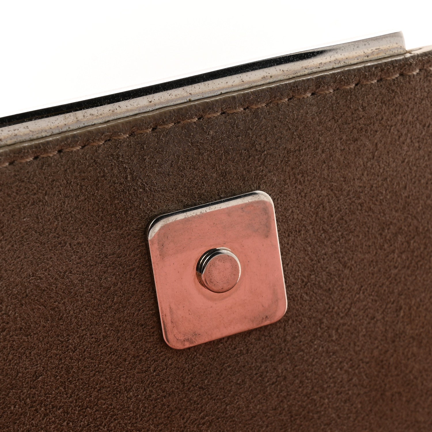 Fendi Vitello Elite Crystal Eye Monster Tube Wallet on Chain Grigio Polvere Ribes Multicolor 16 of 17