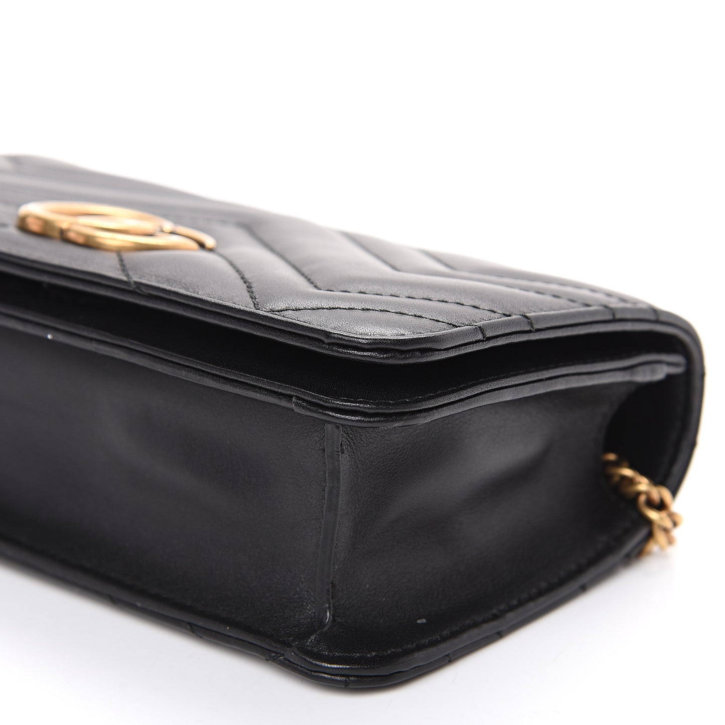 Calfskin Matelasse GG Marmont Mini Bag Black