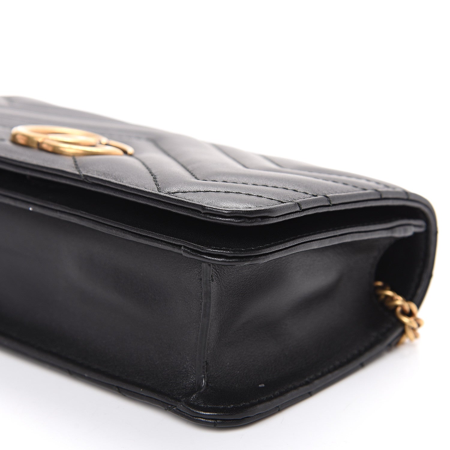 Gucci Calfskin Matelasse GG Marmont Mini Bag Black 7 of 10