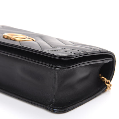 Gucci Calfskin Matelasse GG Marmont Mini Bag Black 7 of 10