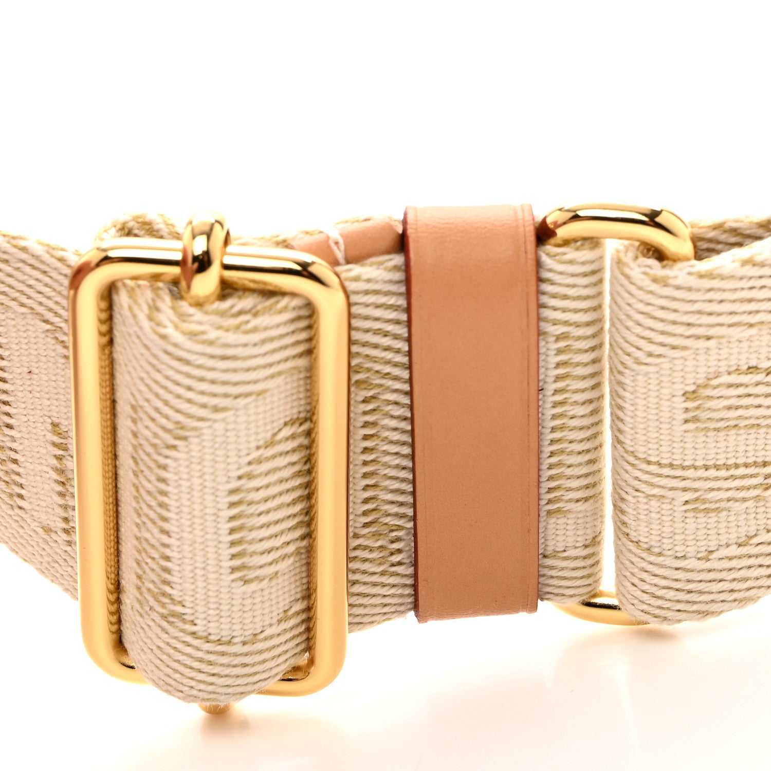 Louis Vuitton Jacquard Adjustable Shoulder Strap New Cream 3 of 4