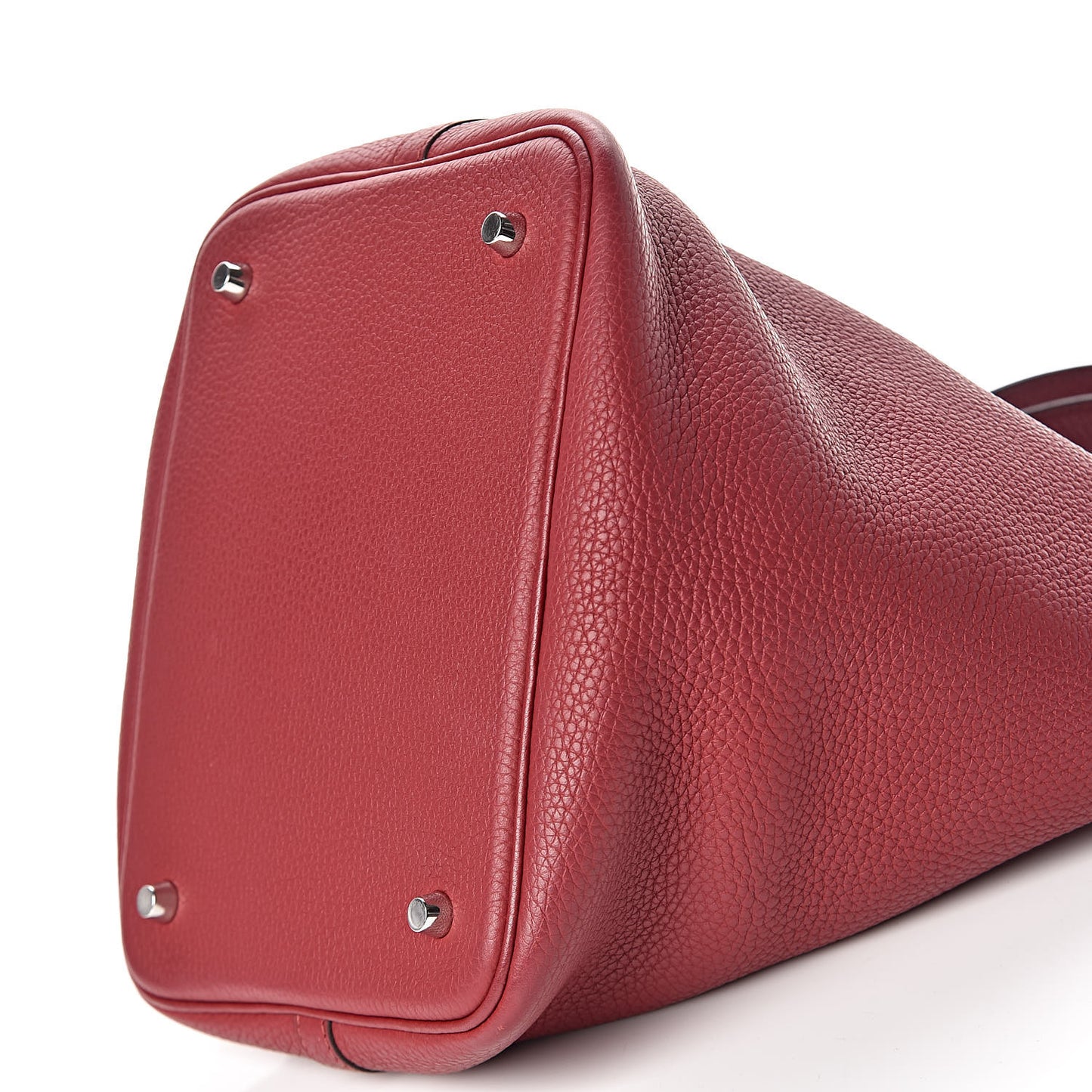 Taurillon Clemence Picotin Lock 22 MM Rouge Grenat