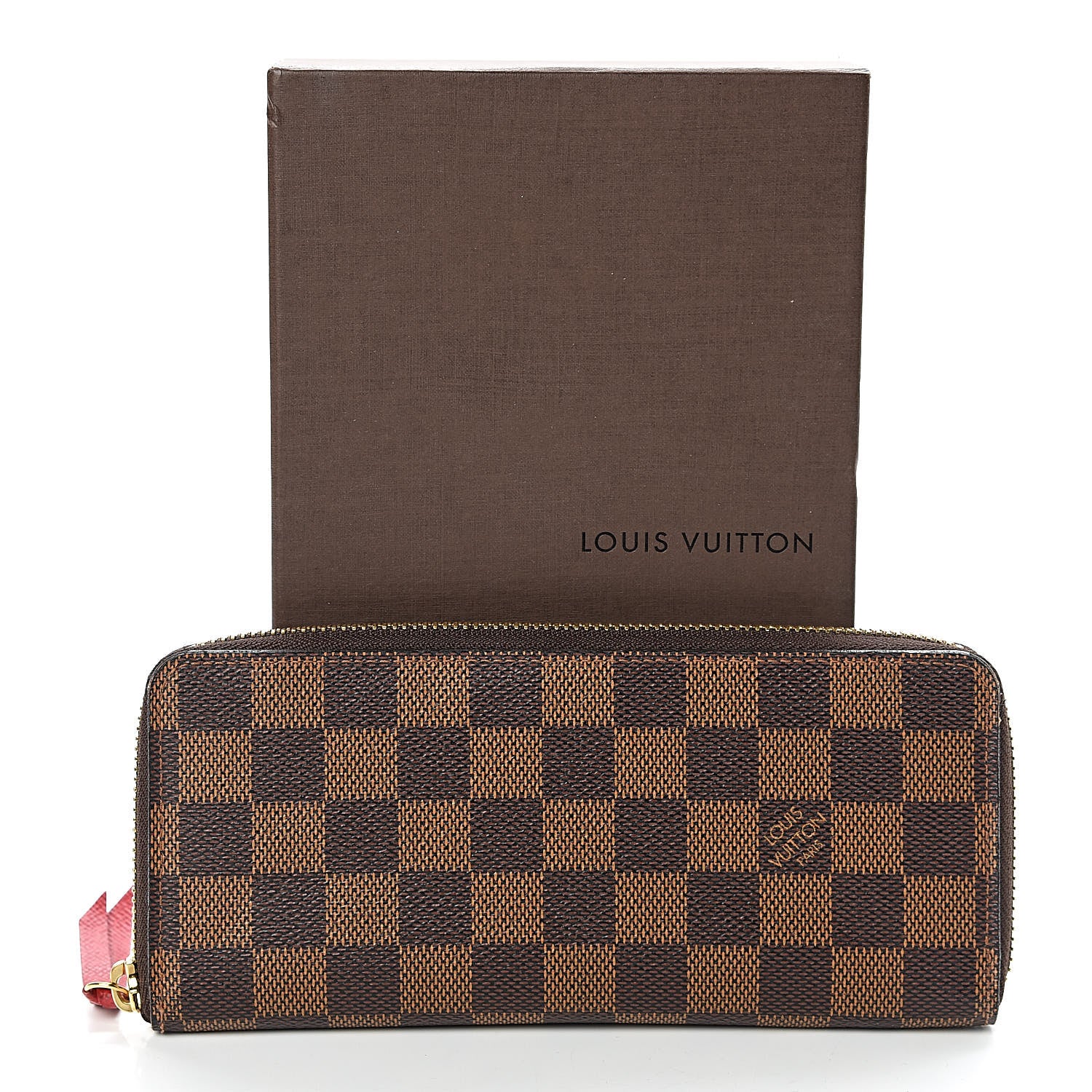 Louis Vuitton Damier Ebene Clemence Wallet Cherry 12 of 12
