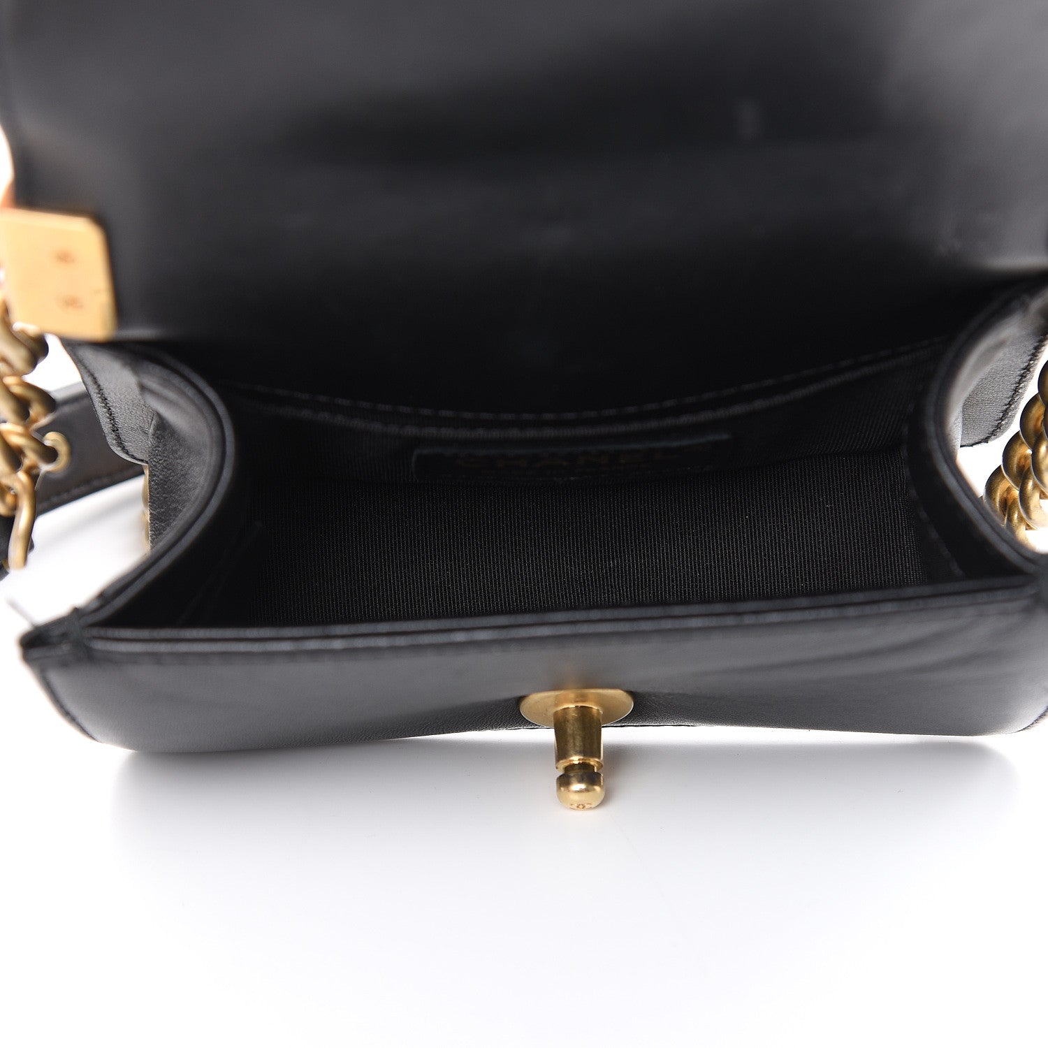 Chanel Lambskin Quilted Mini Boy Flap Black 5 of 13