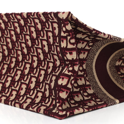 Christian Dior Oblique Medium Book Tote Burgundy Multicolor 9 of 9